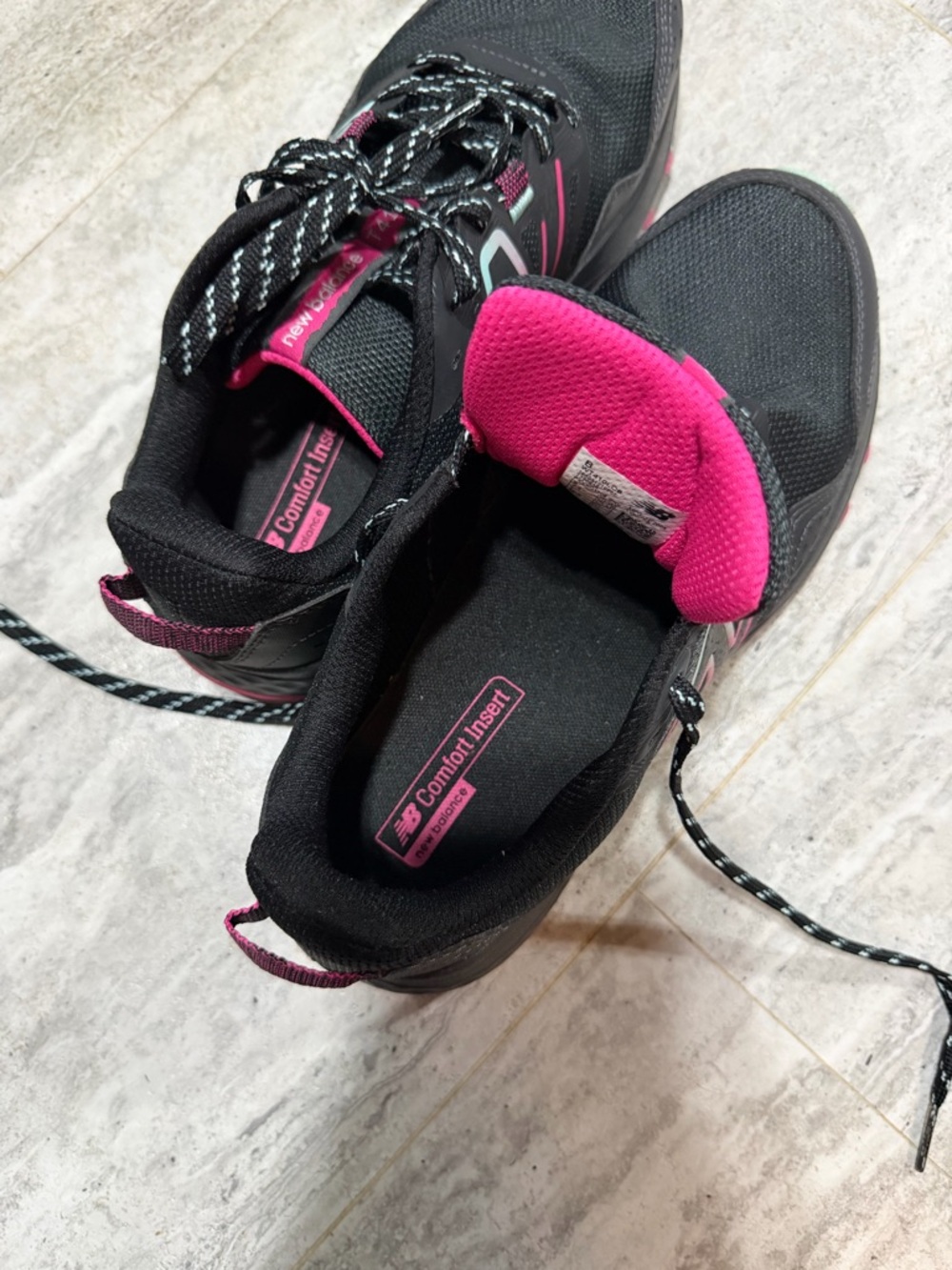 New Balance Women's Black and Pink Athletic Sneakers size 9 - Picture 5 of 5